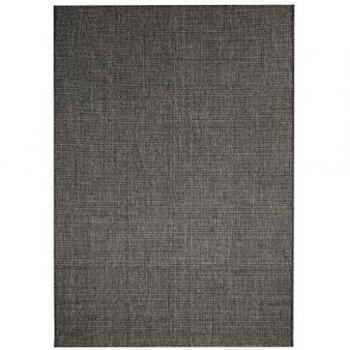 vidaXL Alfombra Exterior/Interior 160x230cm Apariencia Sisal Gris Oscuro Casa