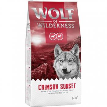 Wolf of Wilderness Crimson Sunset with Lamb and Goat - 2 x 12 kg Economy Pack