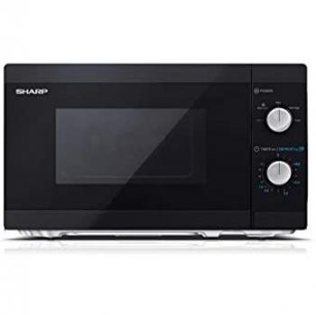 Sharp YC-MS01EB Microwave with Defrosting Function / 800 Watt / 20 Litres / 5 Power Levels/Includes Turntable/Mechanical Control
