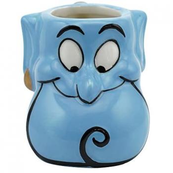 Maceta Disney Aladino Genio, Dolomita Azul, 150 ml, Diseño 3D