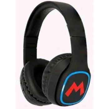 Auriculares Inalámbricos Plegables Super Mario con Micrófono y Licencia Oficial de Nintendo