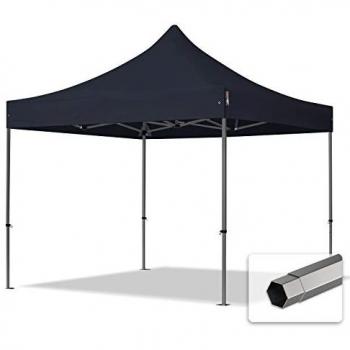 Carpa Plegable 3x3m Premium Acero 40mm Negra