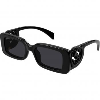 Gucci - Gafas de sol de mujer rectangular en negro