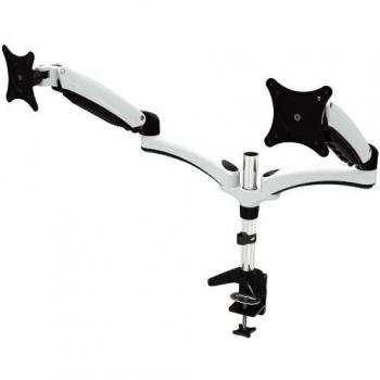 JENIMAGE FD230TK-Tischhalterung - 2 Monitore Neigen -90 bis +85 Grad Drehen 180 Grad Schwenken 360 Grad Fuer 15 bis 27 Zoll
