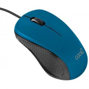 Ratón USB con cable Cool Azul