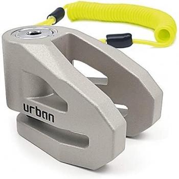 Bloqueo de Disco Antirrobo Urban UR208T - Seguridad para motocicletas, diseño compacto, fabricado en titanio, diámetro de 10 mm, sistema de bloqueo eficiente