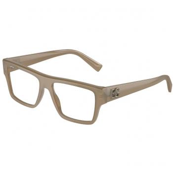 Dolce & Gabbana DG3382 3089 Gafas Recetadas para Hombre Marrones, Armazones para Hombre Marrones, 55 Lentes Recetadas Para Hombre Marrónnes