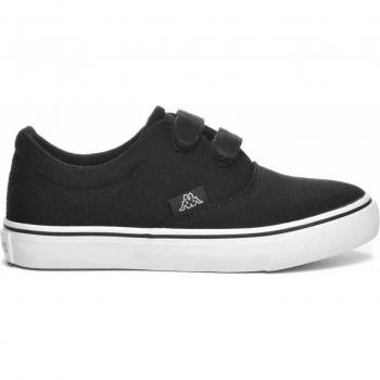 Zapatillas informales para niños Nisio Kappa en color negro y blanco
