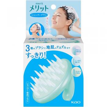 KAO Merit Shampoo Brush for Scalp Care - 1 Piece (Shampoo Only)