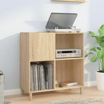Soporte de disco móvil Sonoma Oak - Madera multicapa, dimensiones 84,5x38x89 cm, color marrón