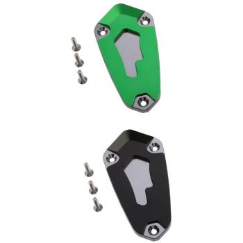 Gazechimp 1par Cubierta de Tanque de Fluido de Freno Delantero de Motocicleta para Kawasaki #Verde + Negro