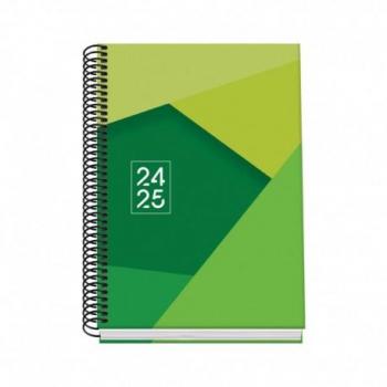 AGENDA ESCOLAR DOHE BASIC TANGRAM ESPIRAL A5 - SEMANA VISTA - VERDE