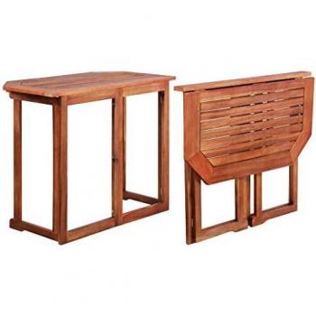vidaXL Bistro Table 90x50x75 cm Solid Acacia Wood