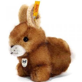 Steiff Hoppel Hase de Peluche Marrón, 14 cm, Ideal para Niños a Partir de 3 Años