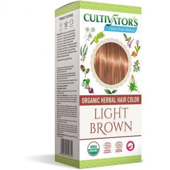 Cultivator's Color de Cabello Orgánico Castaño Dorado Claro 100g Certificado Ecocert