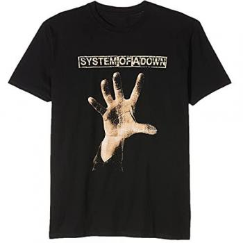 System Of A Down Vintage Black Hand T-Shirt - 100% Cotton, Large