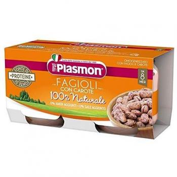 Potito de Alubias con Zanahorias Plasmon 2x80g