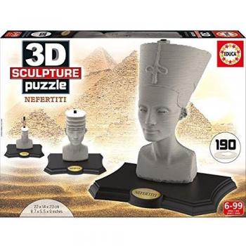 Educa Borrás - Nefertiti, Puzzle 3D Escultura