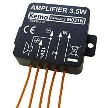 Amplificador Mono Universal Kemo M031N, 3.5 W, 4.5-12 V