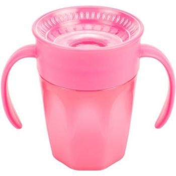 Vaso 360 Sin Boquilla Rosa Con Asas 200ml Dr. Brown's