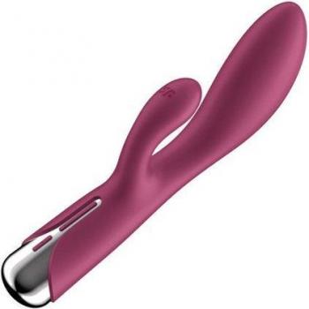 Satisfyer Spinning Rabbit 1 - Red Rotating Clitoral and G-Spot Stimulator