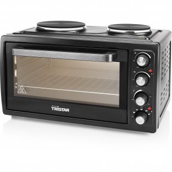 Tristar OV-1443 Electric Mini Oven with 2 Hot Plates, 38L Capacity, 3100W Power