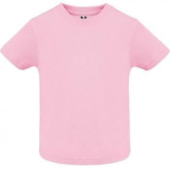 Camiseta de Bebé Manga Corta con Cuello Redondo y Apertura en Hombro con Corchetes ROLY