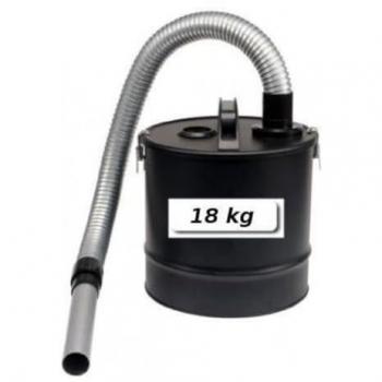 Aspiradora de cenizas TOYA 72920 con filtro de cenizas, capacidad para aspirar cenizas frías, potencia de 1200W, diseño compacto y ligero, manguera resistente al calor, depósito de acero inoxidable de