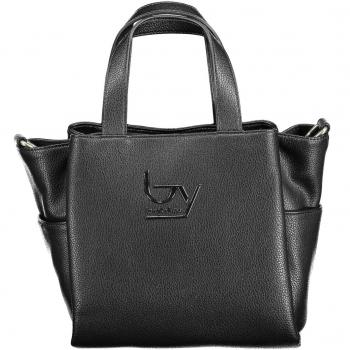 Byblos Sleek Black Multi-Pocket Handbag