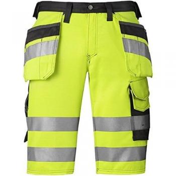 Snickers Workwear 3033 - Short, color hv gelb-muted black, talla 50