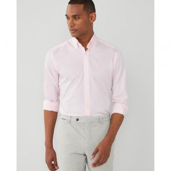 Camisa Hackett Manga Larga Slim Fit Cuadros Vichy en Rosa