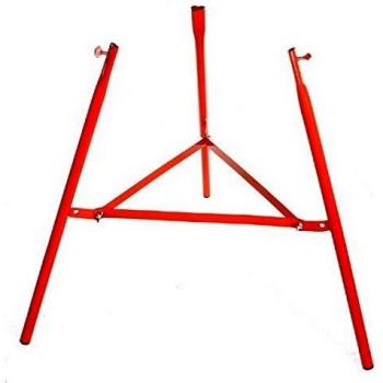 La Ideal Reinforced 3 Leg Stand for Gas Ring and Burners, Red, 75 cm