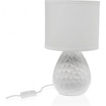Lámpara de mesa Versa Blanco Cerámica 40 W 15,5 x 27,5 cm
