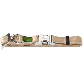 Hunter - Collar Vario Basic con cierre de aluminio M cuello 40-55 cm beige