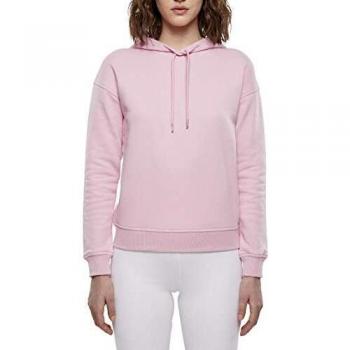 Urban Classic Women's Ribbed Hoodie Pink