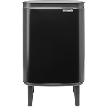 Cubo de basura Brabantia Bo Hi Negro Mate 7L