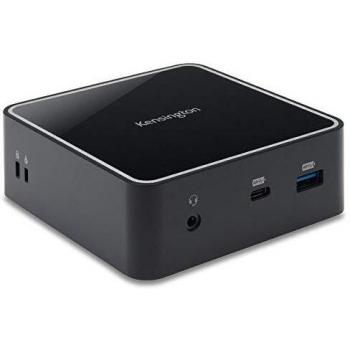 Kensington SD2400T Mini Replicador de Puertos Thunderbolt 3, 85W de Carga, 4K Dual, 2 DisplayPort y 4 USB, Compatible con Mac y Windows, Portátiles/Ultrabooks DELL, Lenovo, HP, Samsung, ASUS