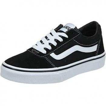 Vans Ward, Sneaker Unisex niños, Suede Canvas Black White, 38 EU