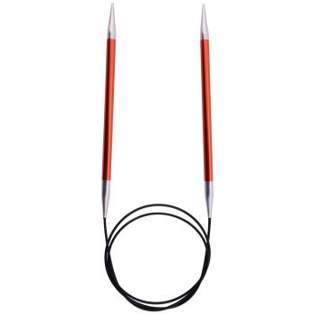 Knit Pro 80 cm x 5,00 mm Aluminio Zing Fija de Tejer Circulares, Rosa