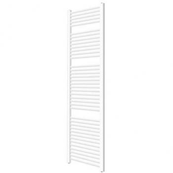 Radiador Vertical de Baño Aquamarin® 1800x600mm, Calentador de Toallas, Acero Blanco, Conexión Central o Lateral