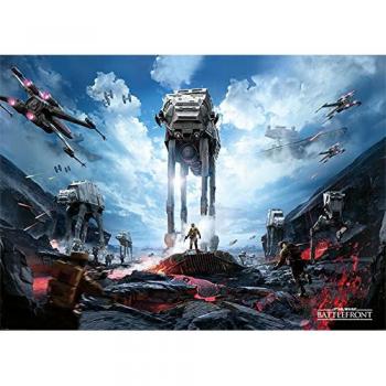 Pyramid International Star Battlefront Zona Guerra Gigante de póster, Papel, muticolour, 10 x 140 x 1,3 cm