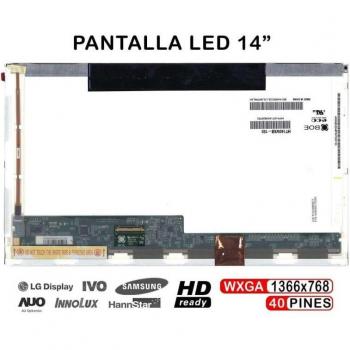 Pantalla LED de 14 para portátil Fujitsu Lifebook S751