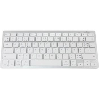 Teclado Bluetooth Bluestork KB Mini PC/MAC - Diseño Azerty Francés - Color Blanco