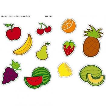 APLI Kids- Bolsa de gomets maxi frutas, Color surtido, grande
