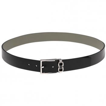 Ferragamo Men's Gancini Adjustable and Reversible Belt in Black, Size 100 (0775800)