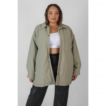 Curve Padded Oversized Shacket in Elm (UK22-24)