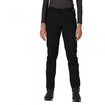 Regatta Women's Dayhike Trousers IV Black, Size: 16 R - Breathable, Waterproof, Walking Trousers