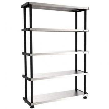 ESTANTERIA 5 BALDAS METAL Y RESINA 187X90X45 CM