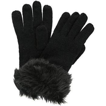 Regatta Luz' Faur Fur Trim Gloves Guantes, Mujer, Negro, L-XL