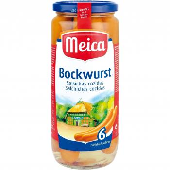 Meica Salchichas Bockwurst - Paquete de 6 x 126.33 gr - Total: 758 gr